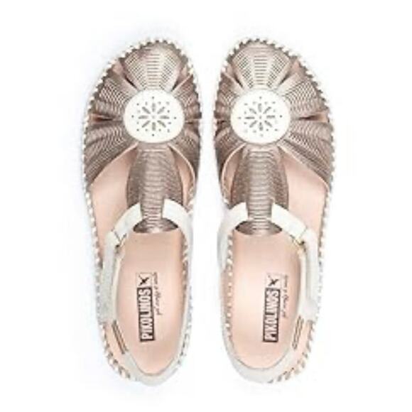 NEW PIKOLINOS Women's 38 Puerto Vallarta Leather Woven Strappy Sandal Shoes - Picture 1 of 10